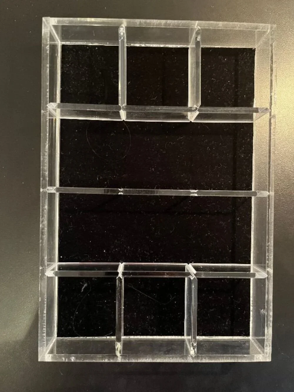 Set of 2 Acrylic Stackable Jewelry/Craft Trays With Moveable Inserts